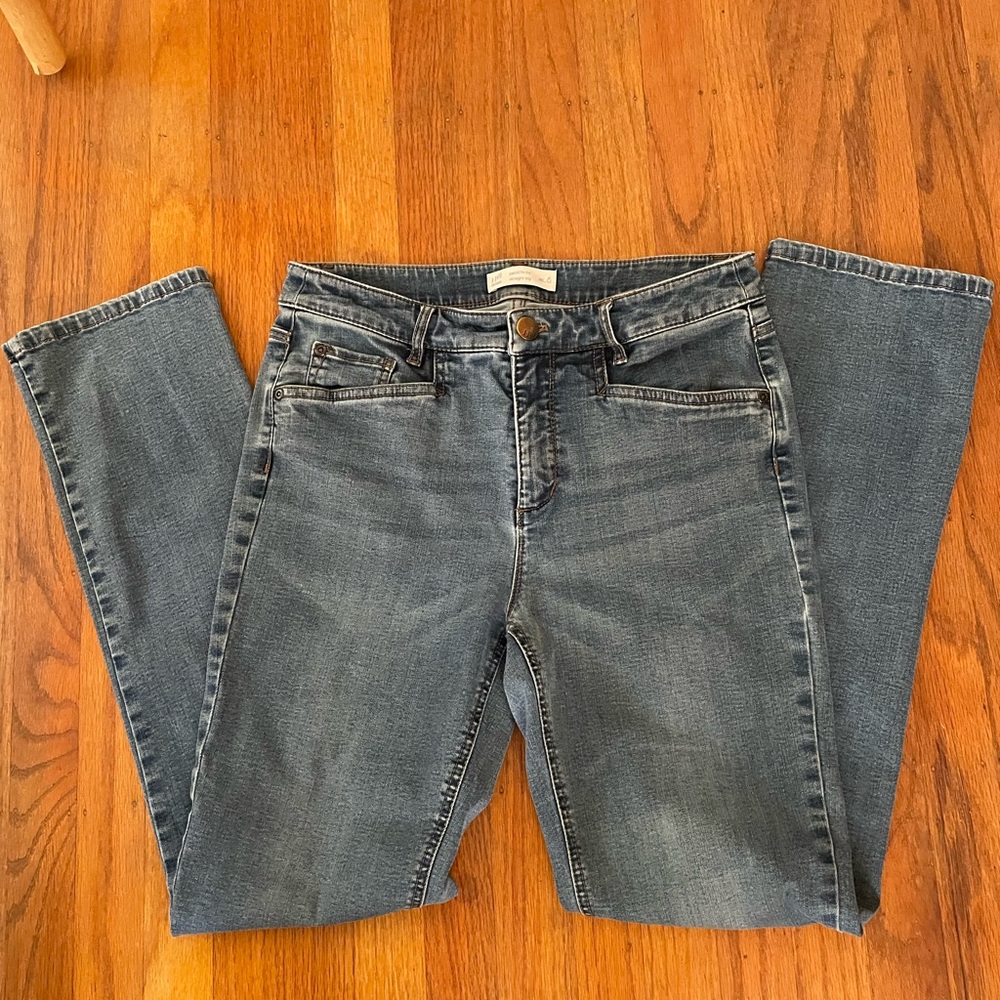 J.Jill Blue Denim Straight Leg Jeans Sz. 8
